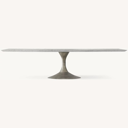 Used Restoration Hardware Light Gray Dining Table for sale on AptDeco