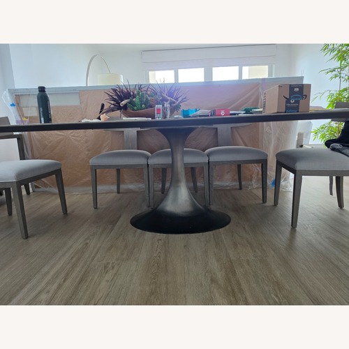 Used Restoration Hardware Light Gray Dining Table for sale on AptDeco