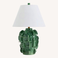Jamie Young & Co Helios Green Ceramic Table Lamps