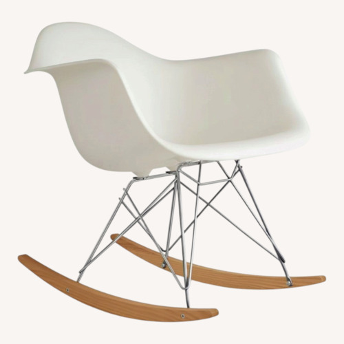 Used Eames Molded Plastic Armchair, Rocker Base for sale on AptDeco