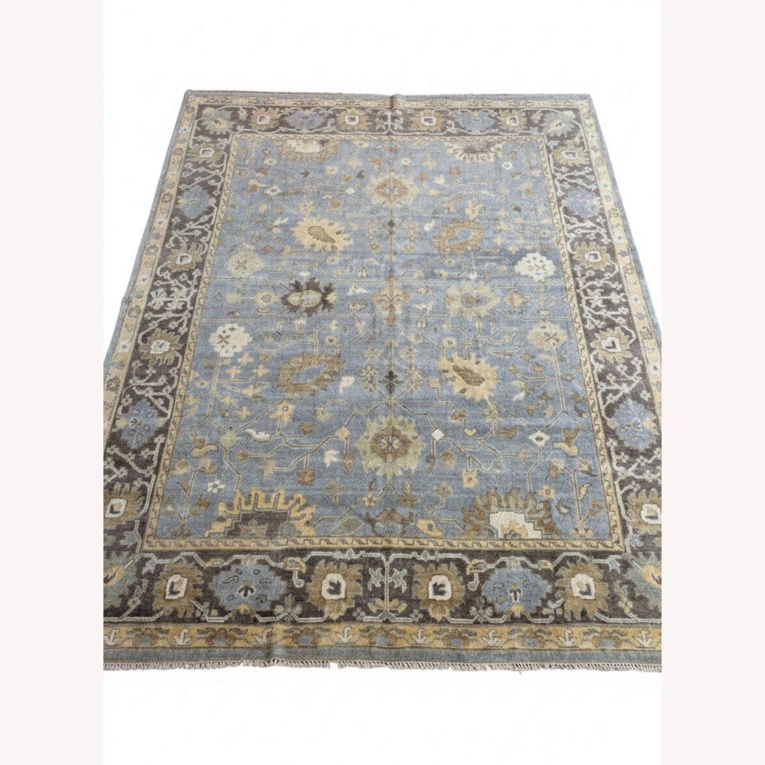 Ushak Style Area Rug, Magnetic Gray, 8’10” x 11’5” - image-2