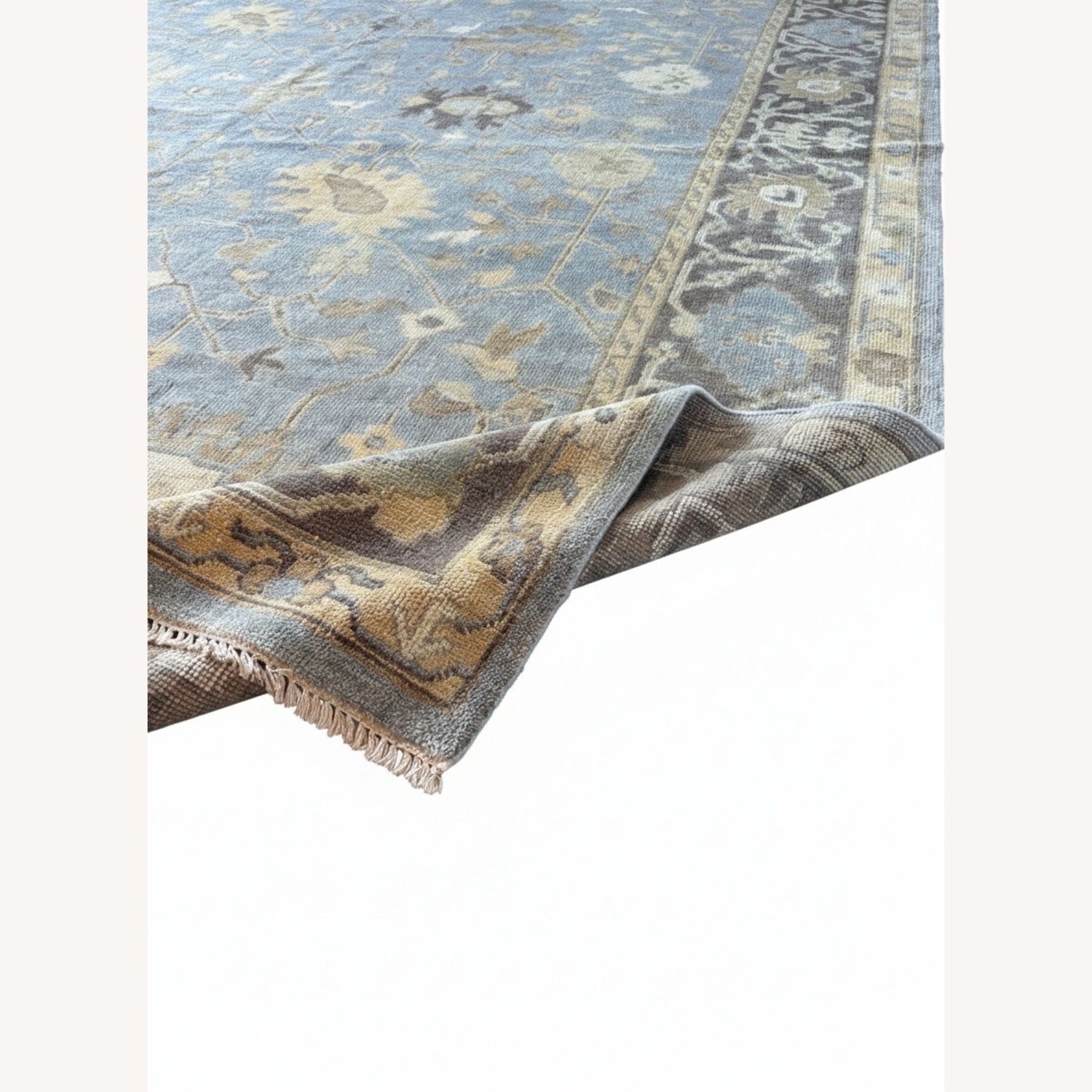 Ushak Style Area Rug, Magnetic Gray, 8’10” x 11’5” - image-4