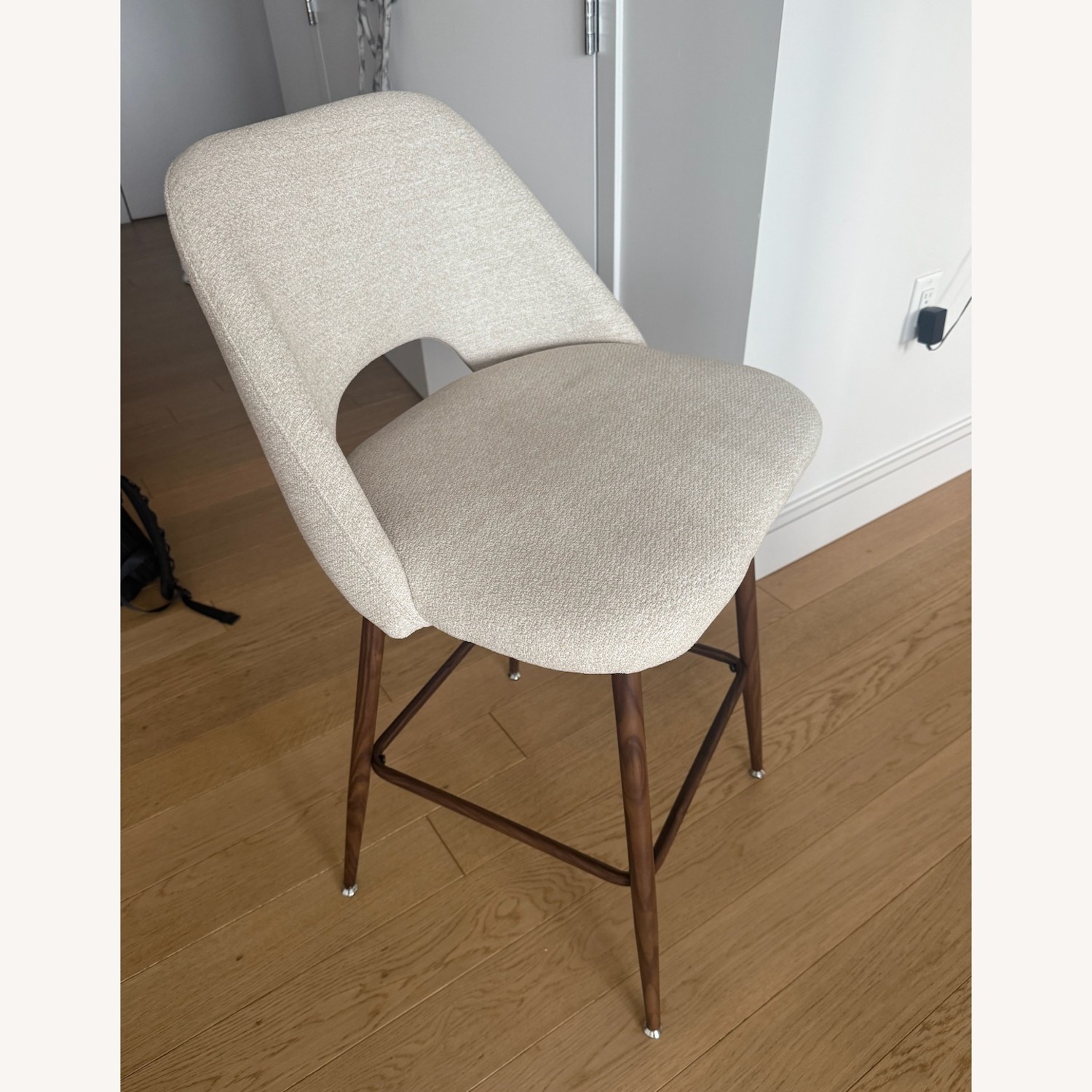 Neutral Upholstered Counter Stools - image-2