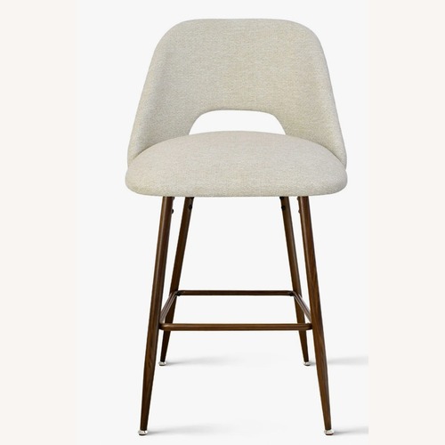 Used Neutral Upholstered Counter Stools for sale on AptDeco