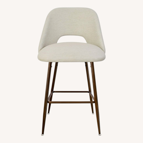 Used Neutral Upholstered Counter Stools for sale on AptDeco