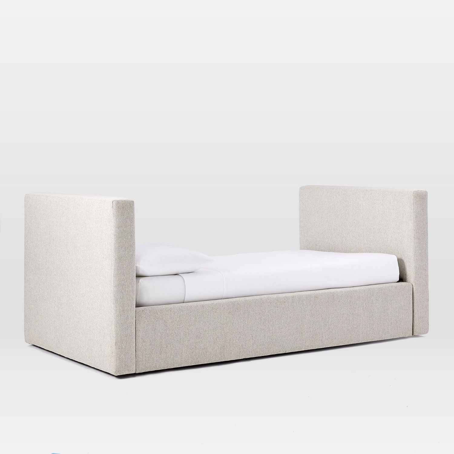 West Elm Light Gray Fabric Daybed - image-4