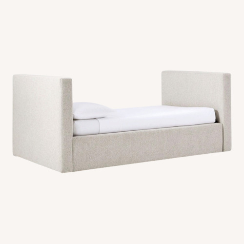 Used West Elm Light Gray Fabric Daybed for sale on AptDeco