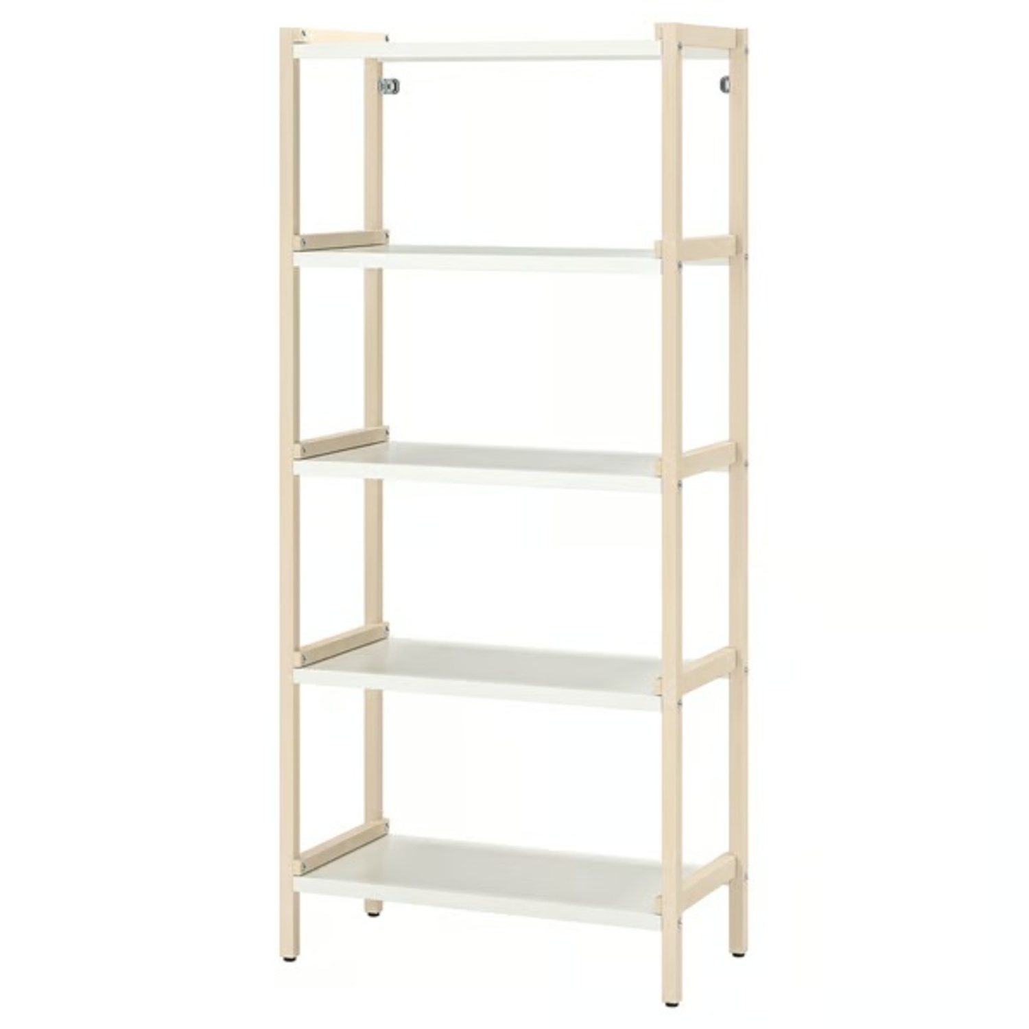 IKEA EKENABBEN White Wood Bookcase - image-4