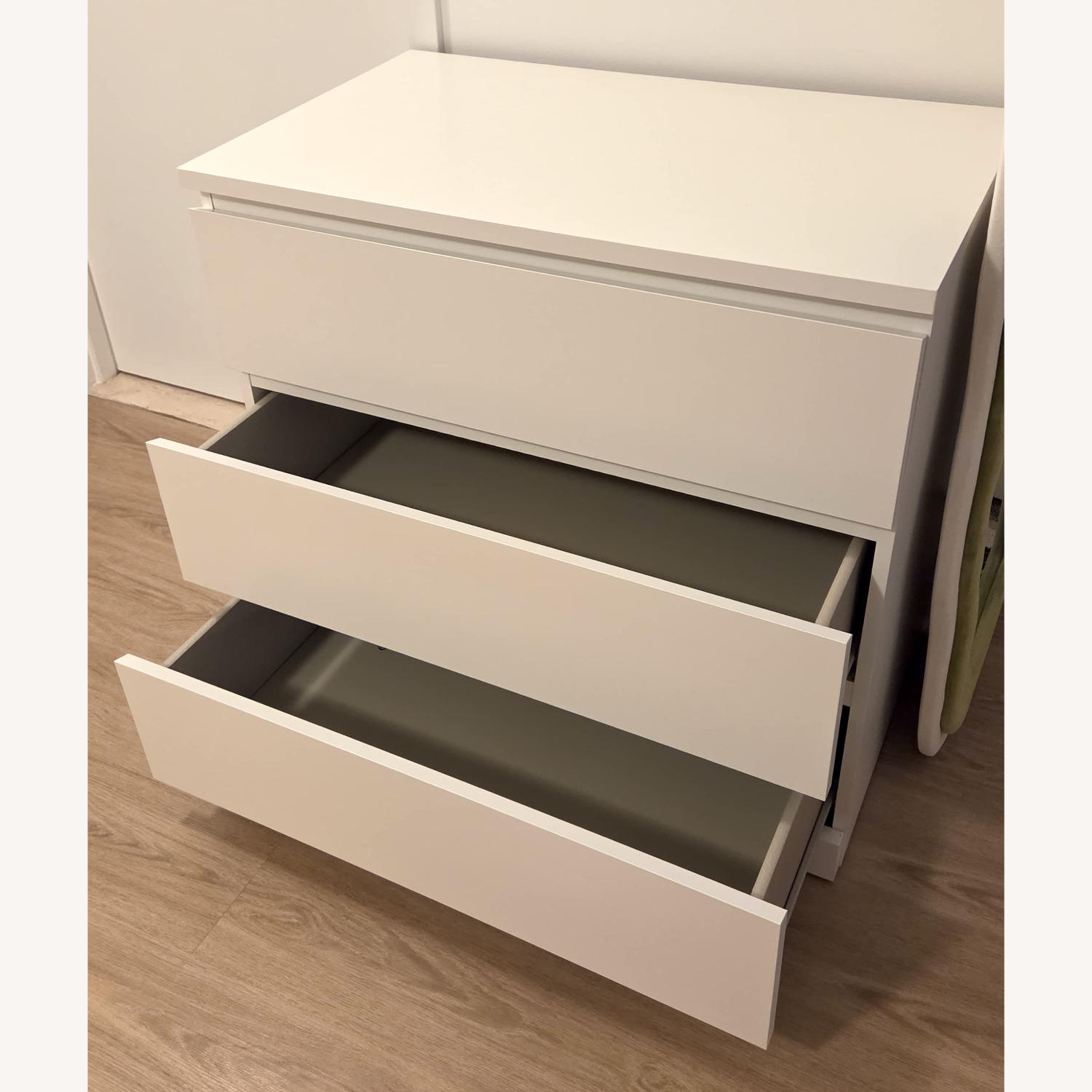 IKEA STORKLINTA White Wood Dresser - image-5