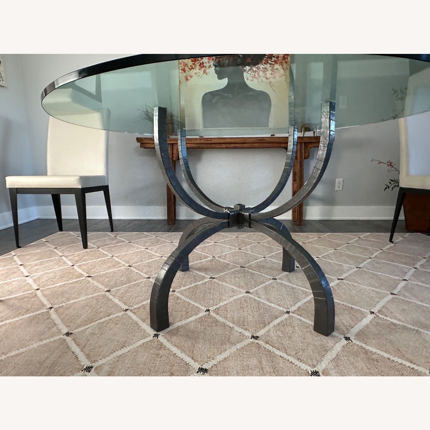 4 Faux Leather Amisco Dining Chairs - image-4