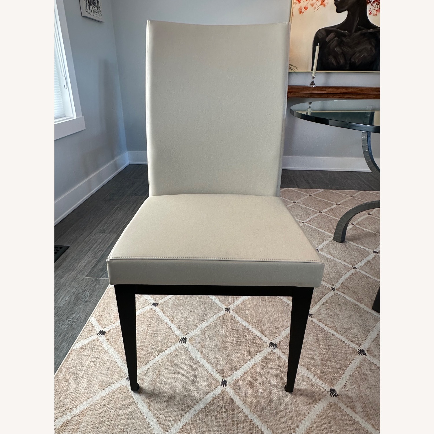 4 Faux Leather Amisco Dining Chairs - image-1