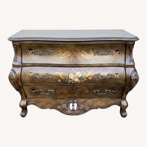 Used Decorator Stenciled Dresser Chest Server Cabinet for sale on AptDeco