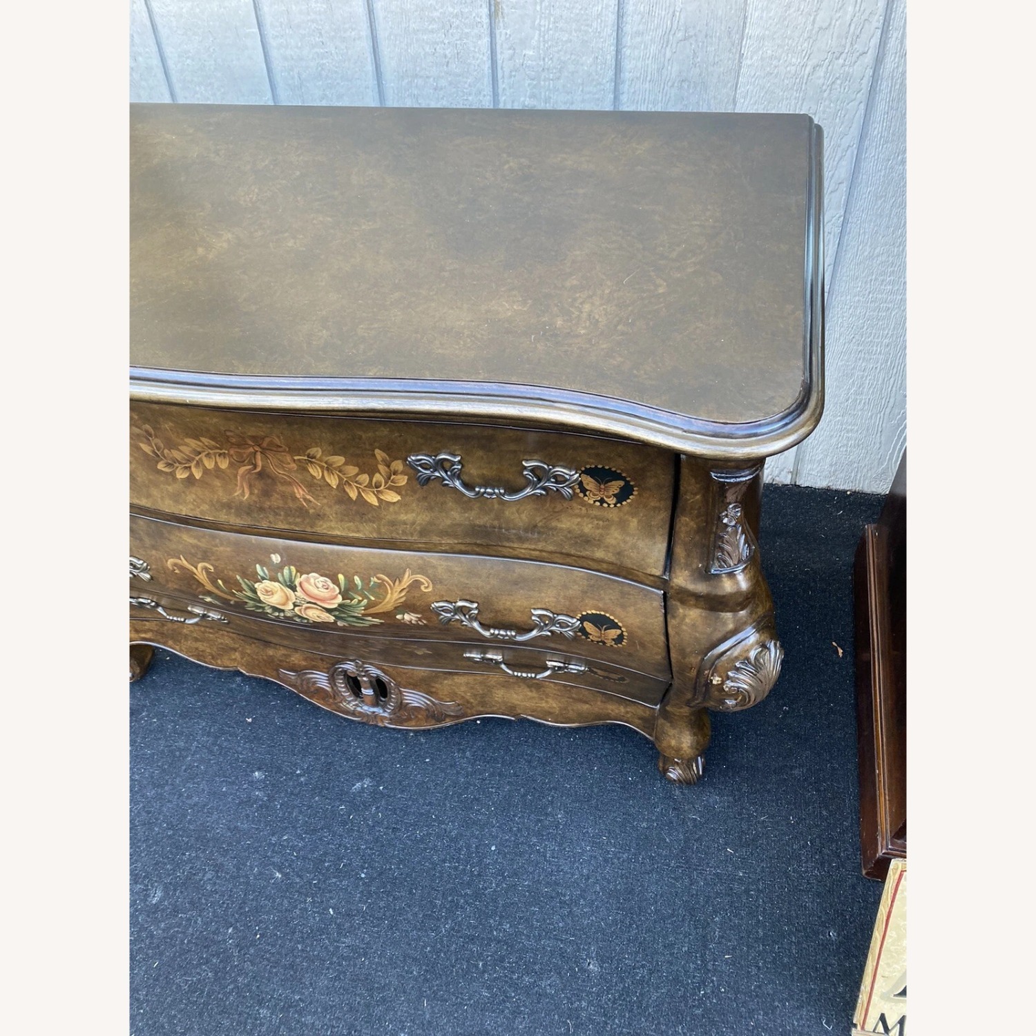 Decorator Stenciled Dresser Chest Server Cabinet - image-3