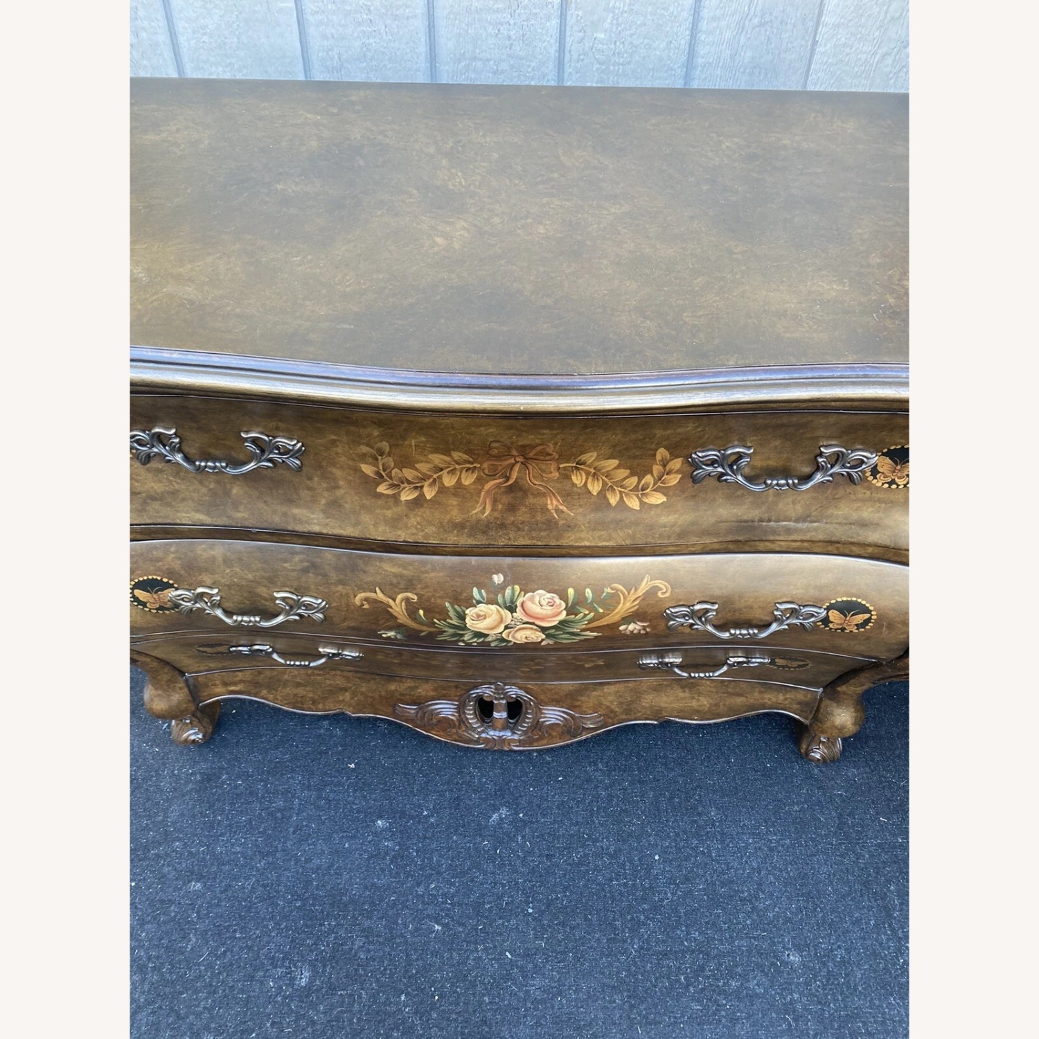 Decorator Stenciled Dresser Chest Server Cabinet - image-4