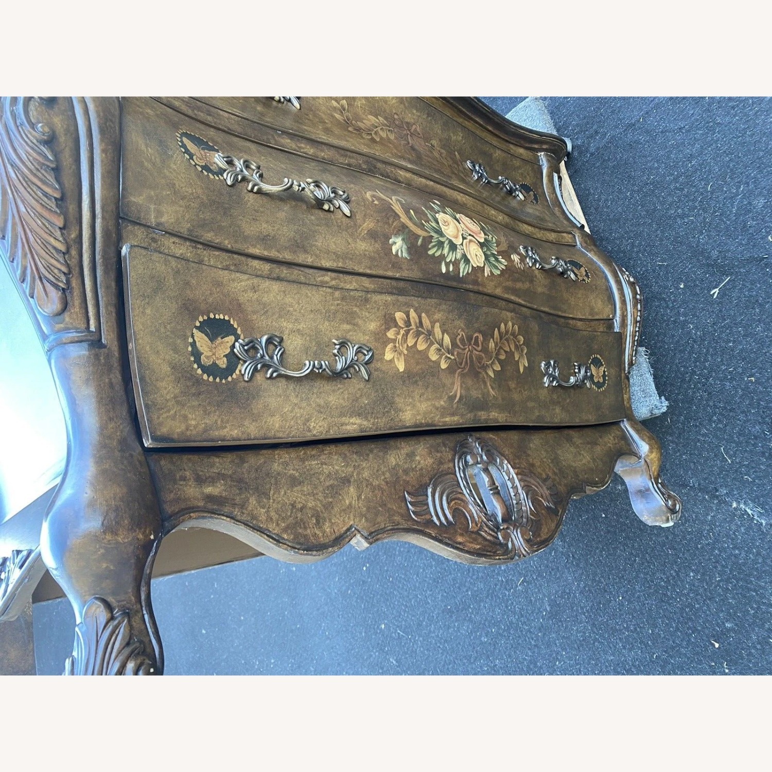 Decorator Stenciled Dresser Chest Server Cabinet - image-11