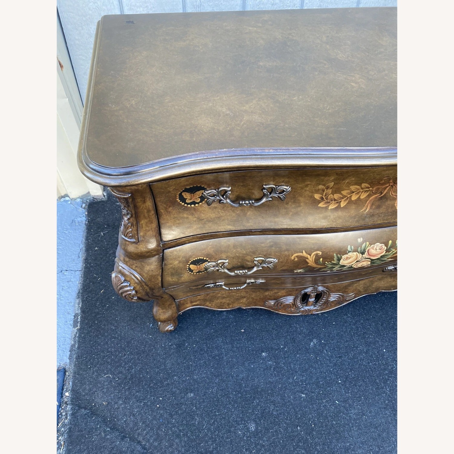 Decorator Stenciled Dresser Chest Server Cabinet - image-2