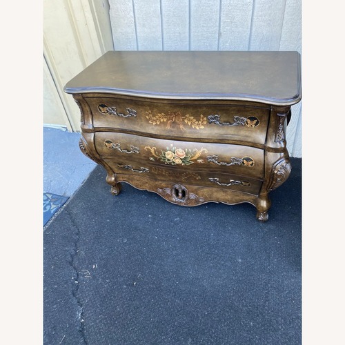 Used Decorator Stenciled Dresser Chest Server Cabinet for sale on AptDeco
