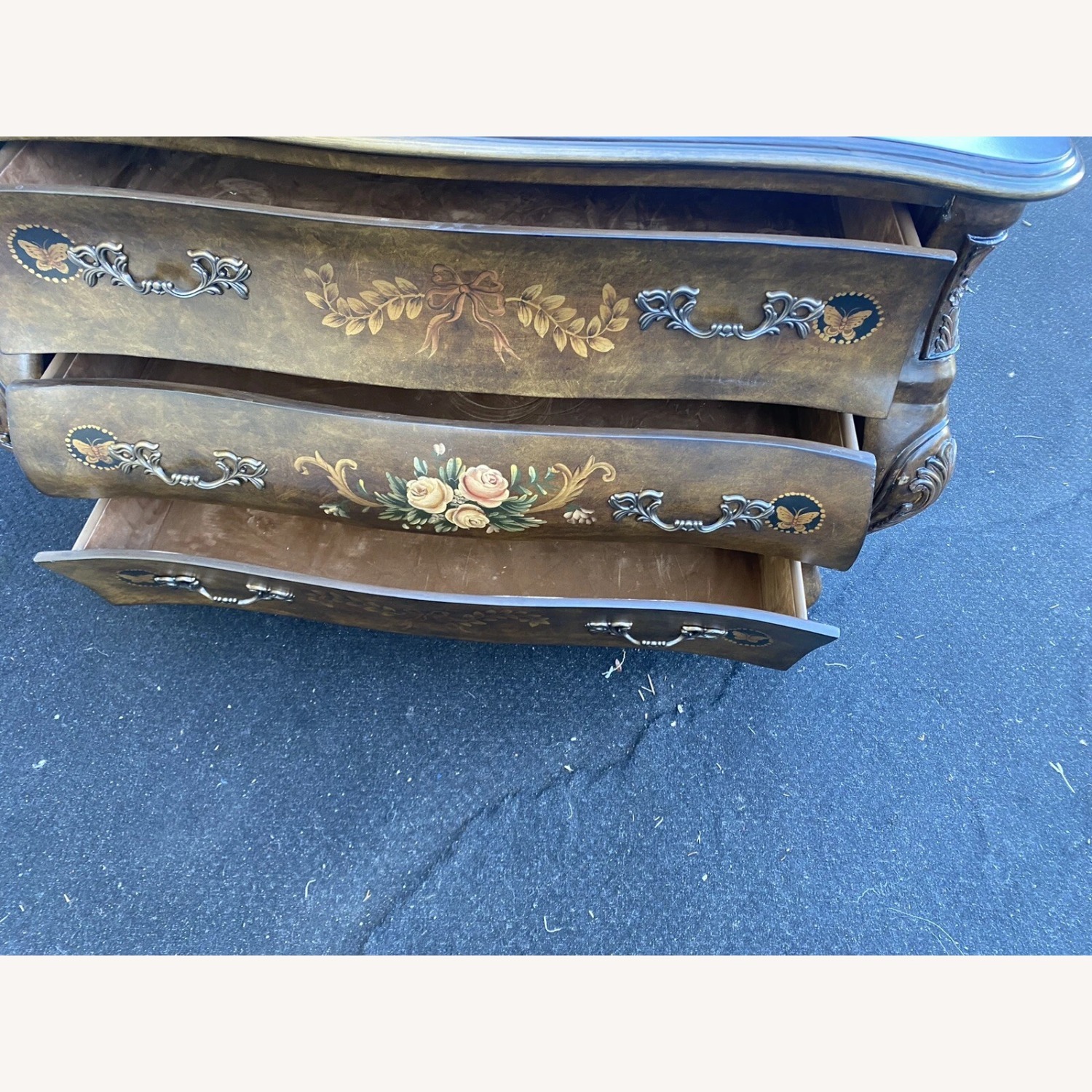 Decorator Stenciled Dresser Chest Server Cabinet - image-9