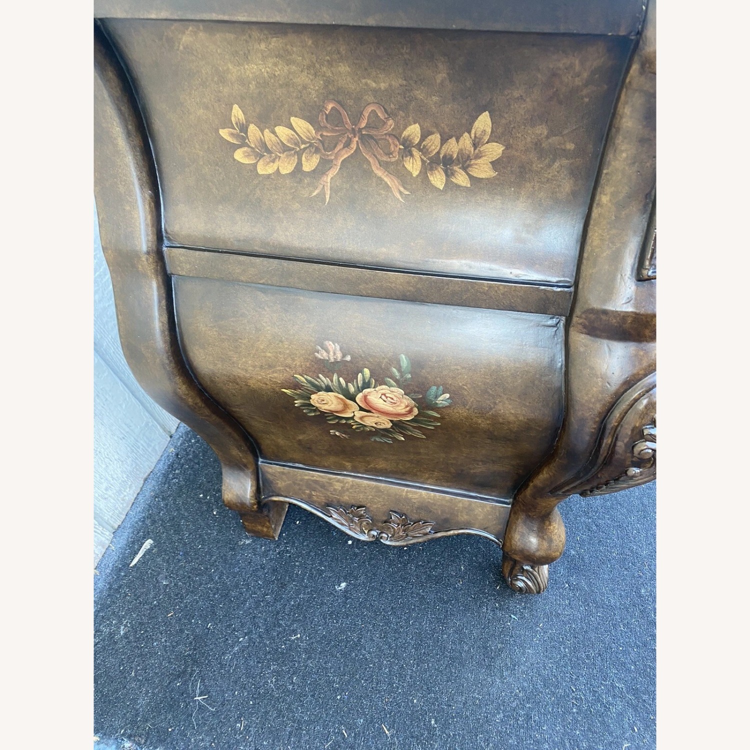 Decorator Stenciled Dresser Chest Server Cabinet - image-5