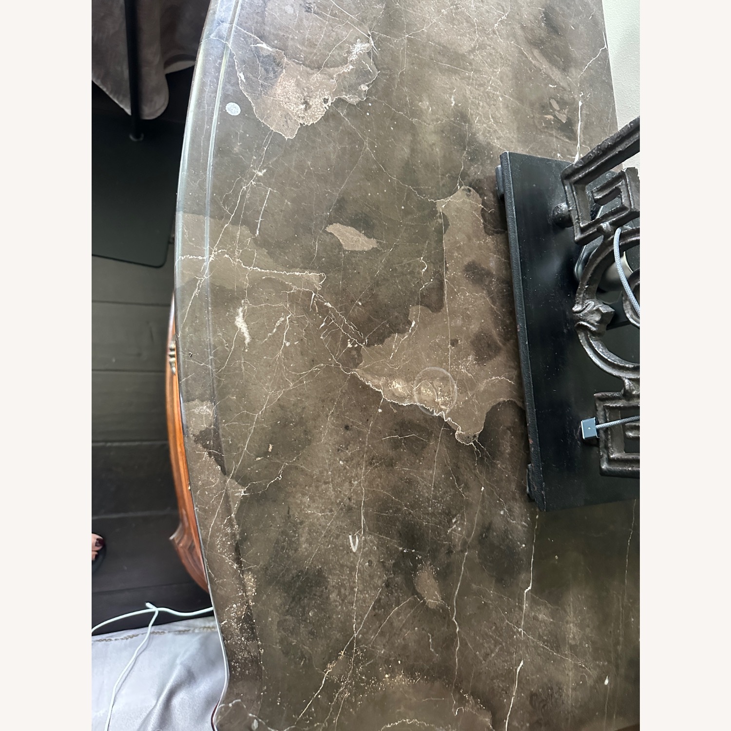 American Drew Dark Brown Wood Side Tables - image-4