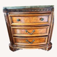 American Drew Dark Brown Wood Side Tables