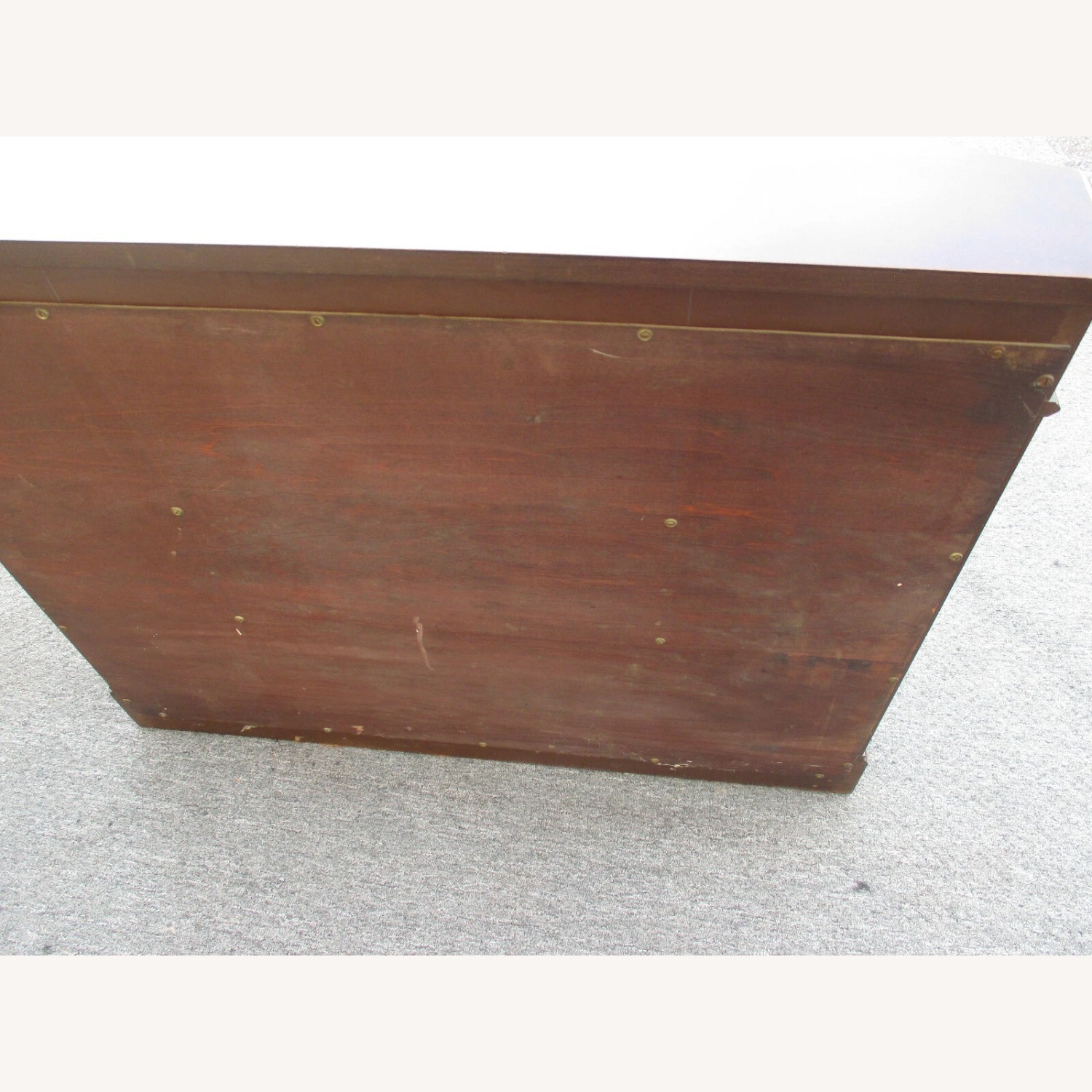 Mahogany Credenza with Gold Mirrored Insert - image-14