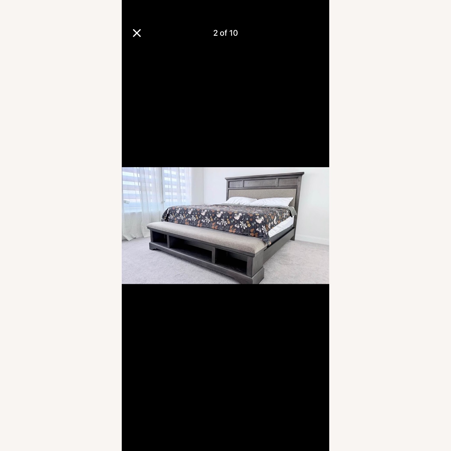 Frisco Gray Prescott King Bed - image-2