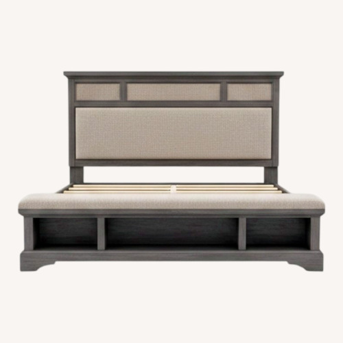 Used Frisco Gray Prescott King Bed for sale on AptDeco