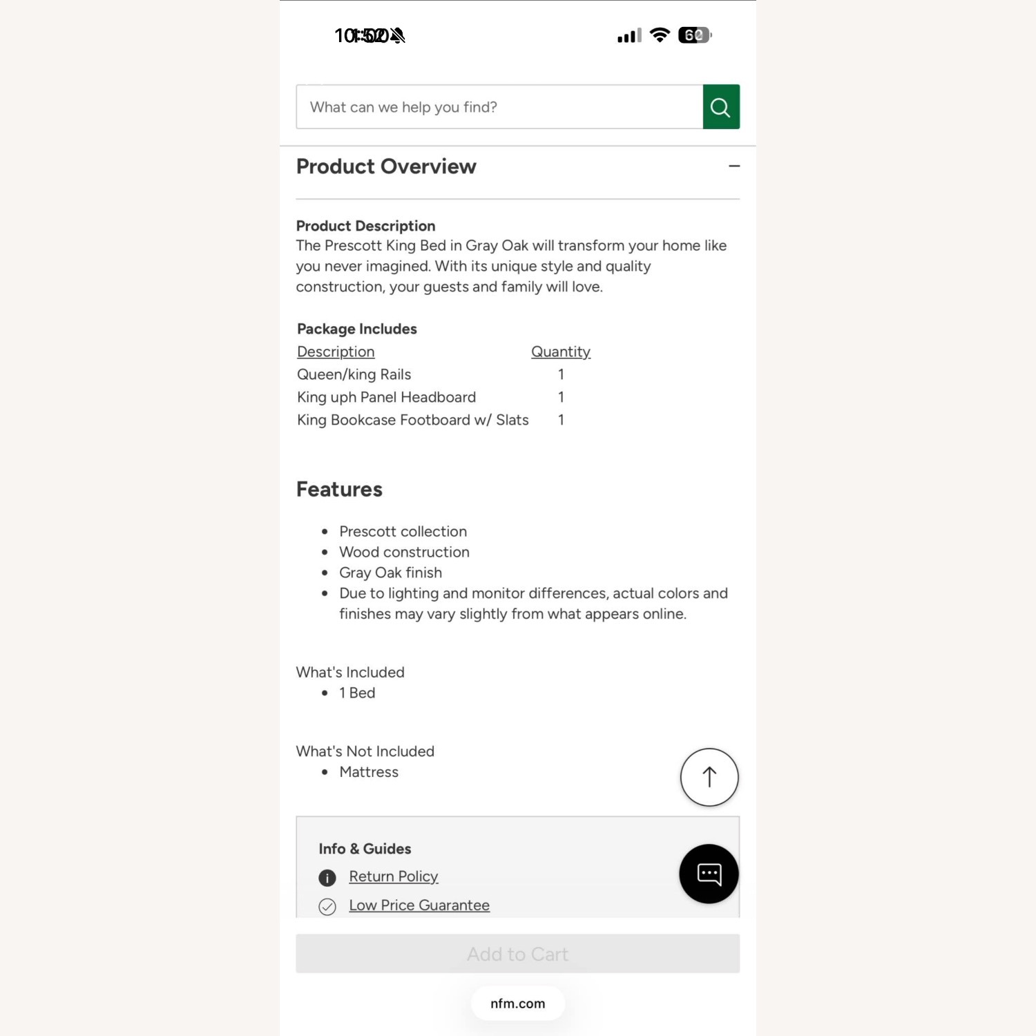 Frisco Gray Prescott King Bed - image-4