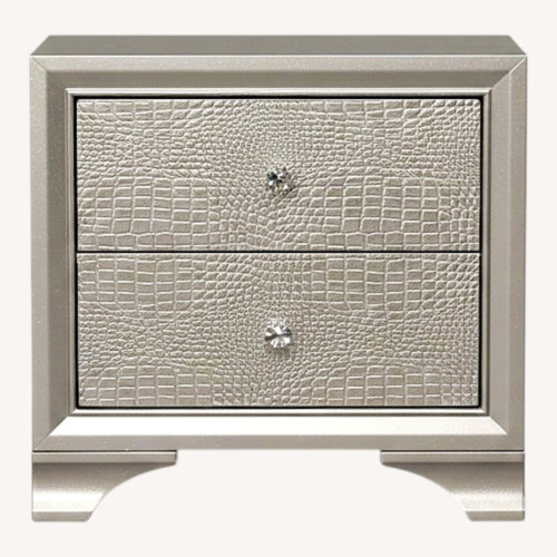 Used Ashley Furniture Dark Gray Wood Nightstand for sale on AptDeco