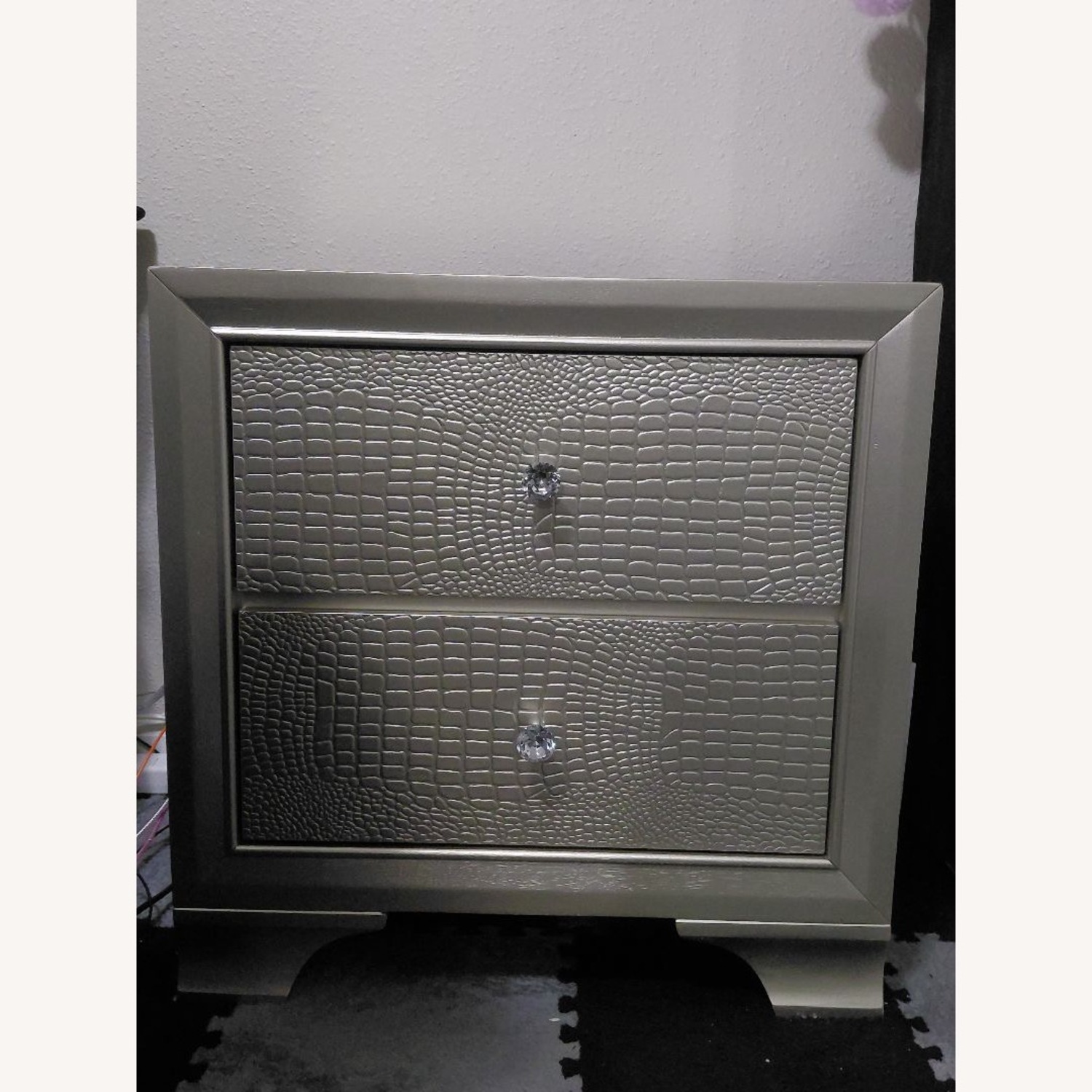 Ashley Furniture Dark Gray Wood Nightstand - image-2