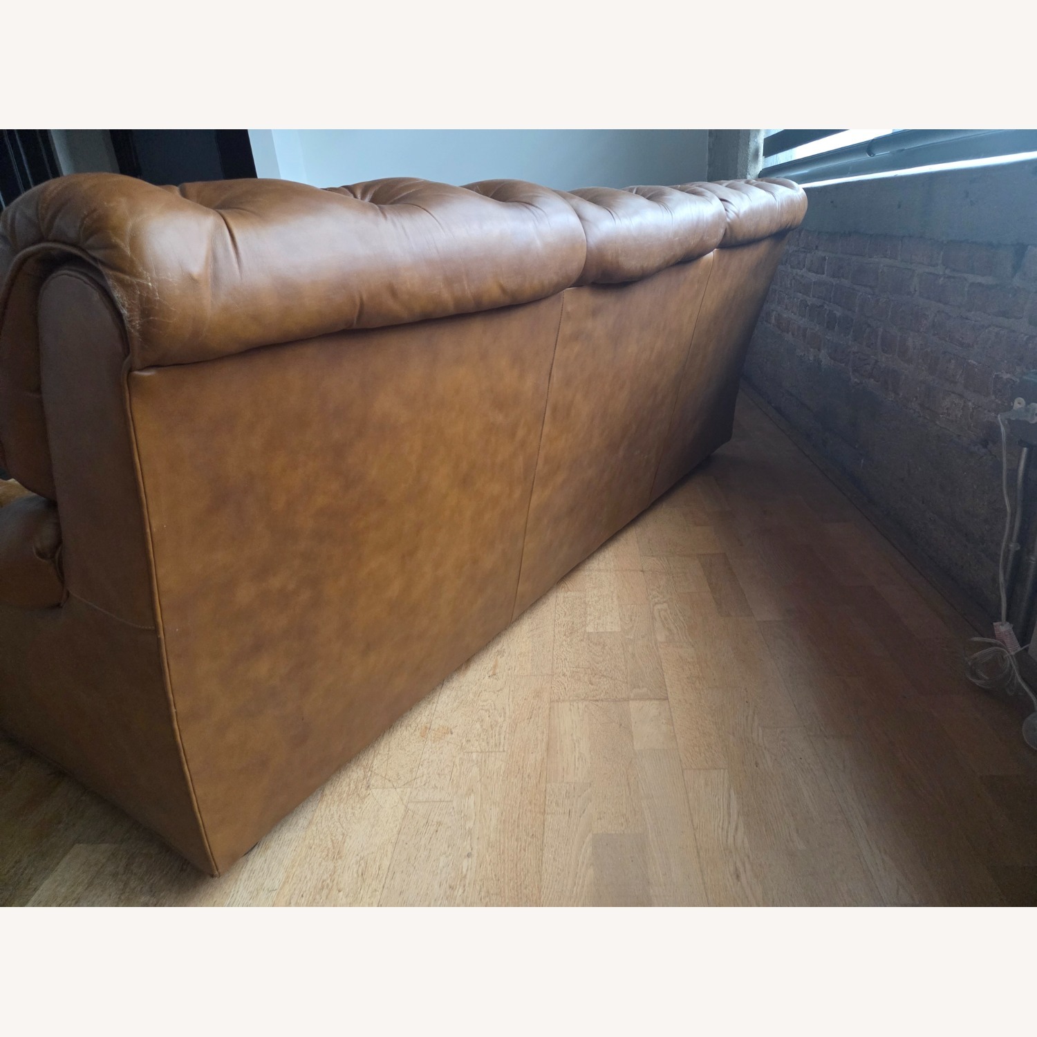 Brewster and Stroud Vintage Leather Couch - image-3