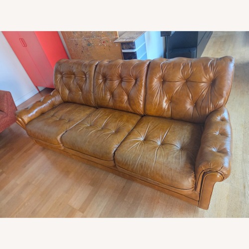 Used Brewster and Stroud Vintage Leather Couch for sale on AptDeco