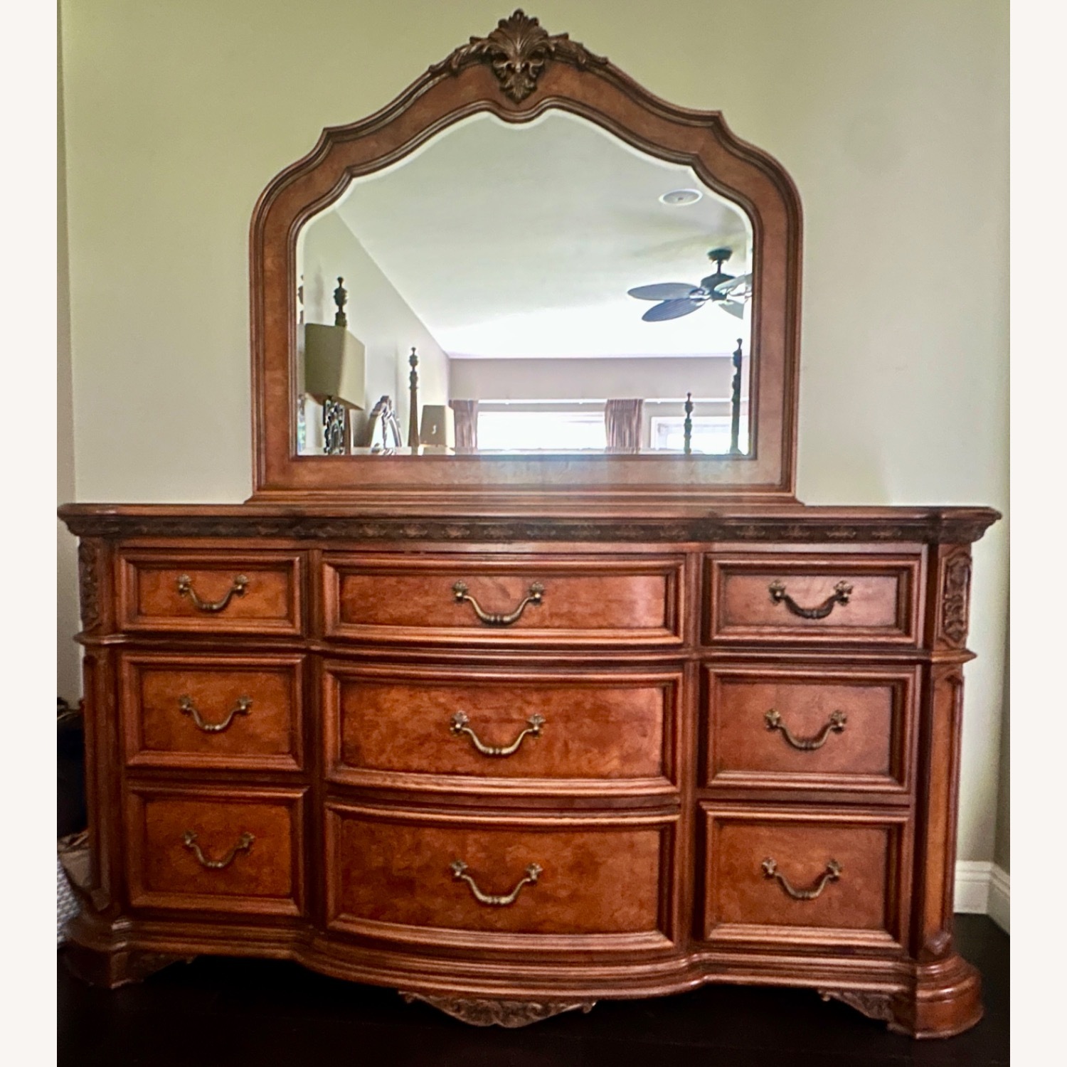 9 Drawer Chest With Mirror  - image-1