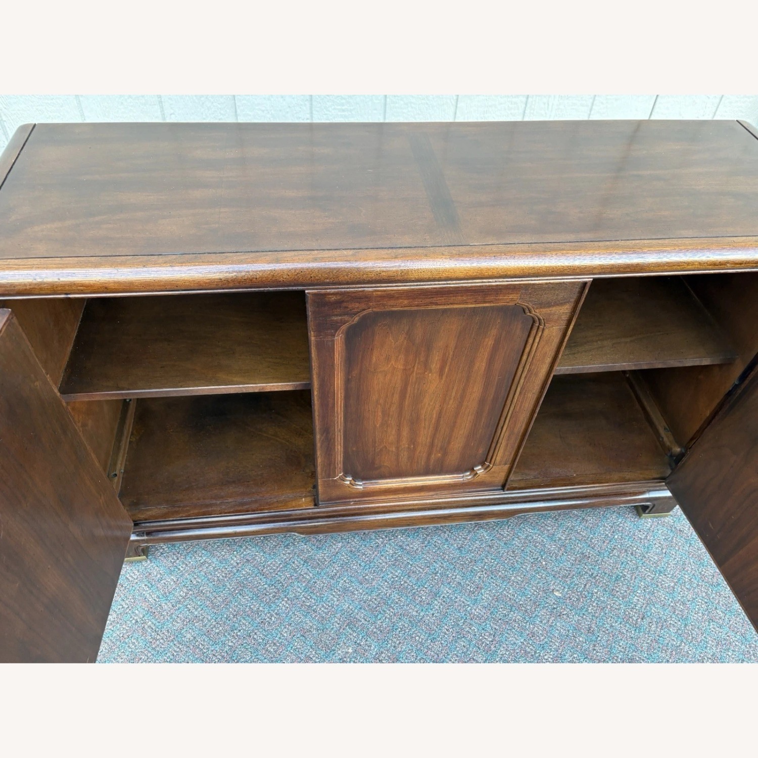 Walnut Buffet Sideboard Server Cabinet - image-4