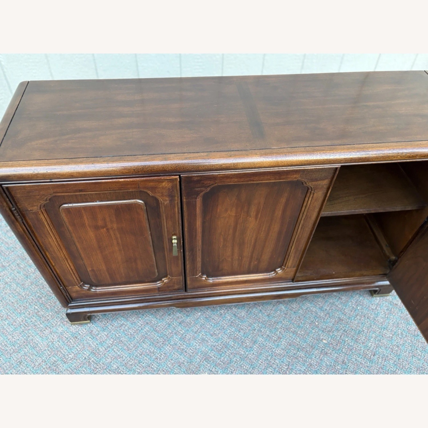 Walnut Buffet Sideboard Server Cabinet - image-7