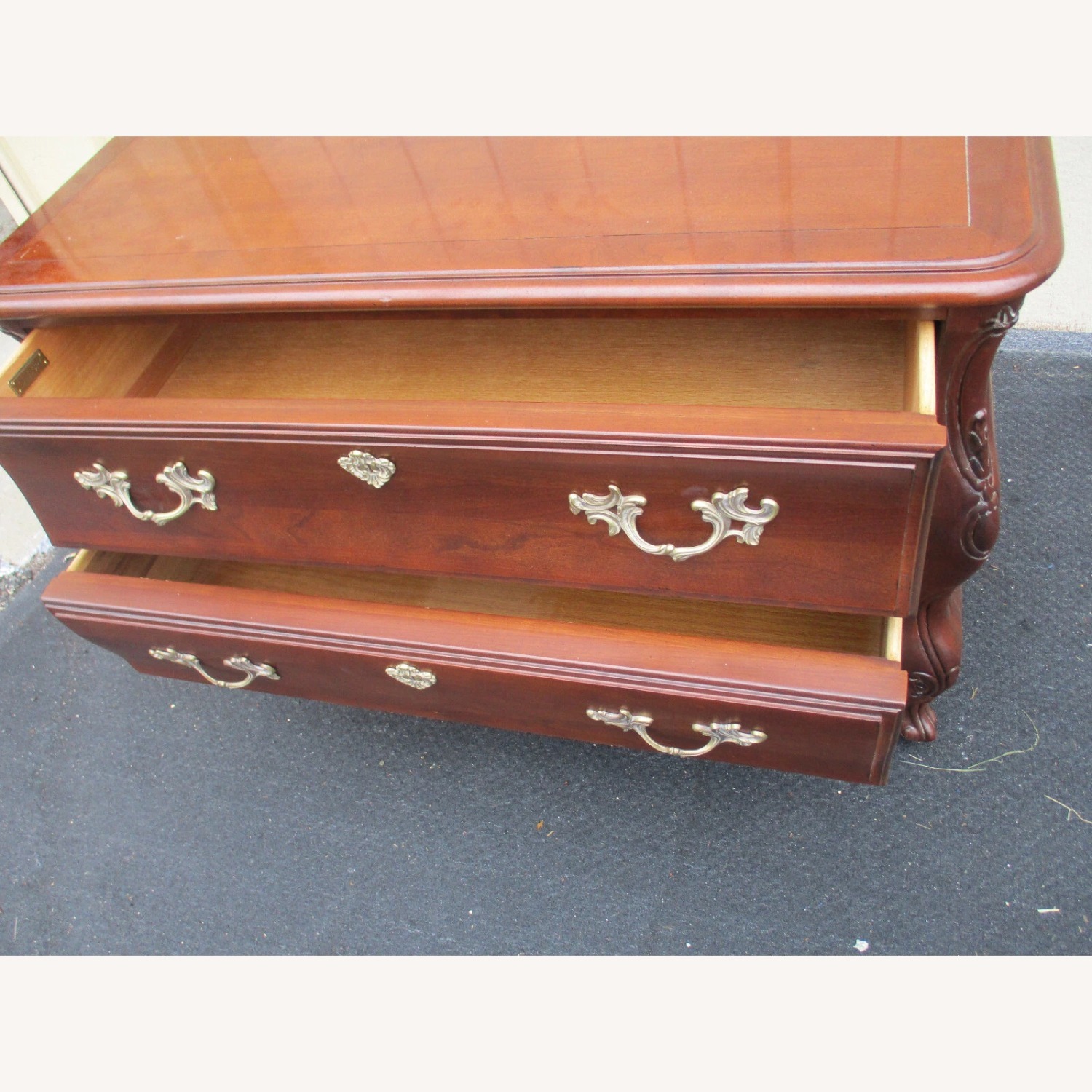 Century Furniture Dark Brown Dresser Chest Cabinet - image-7