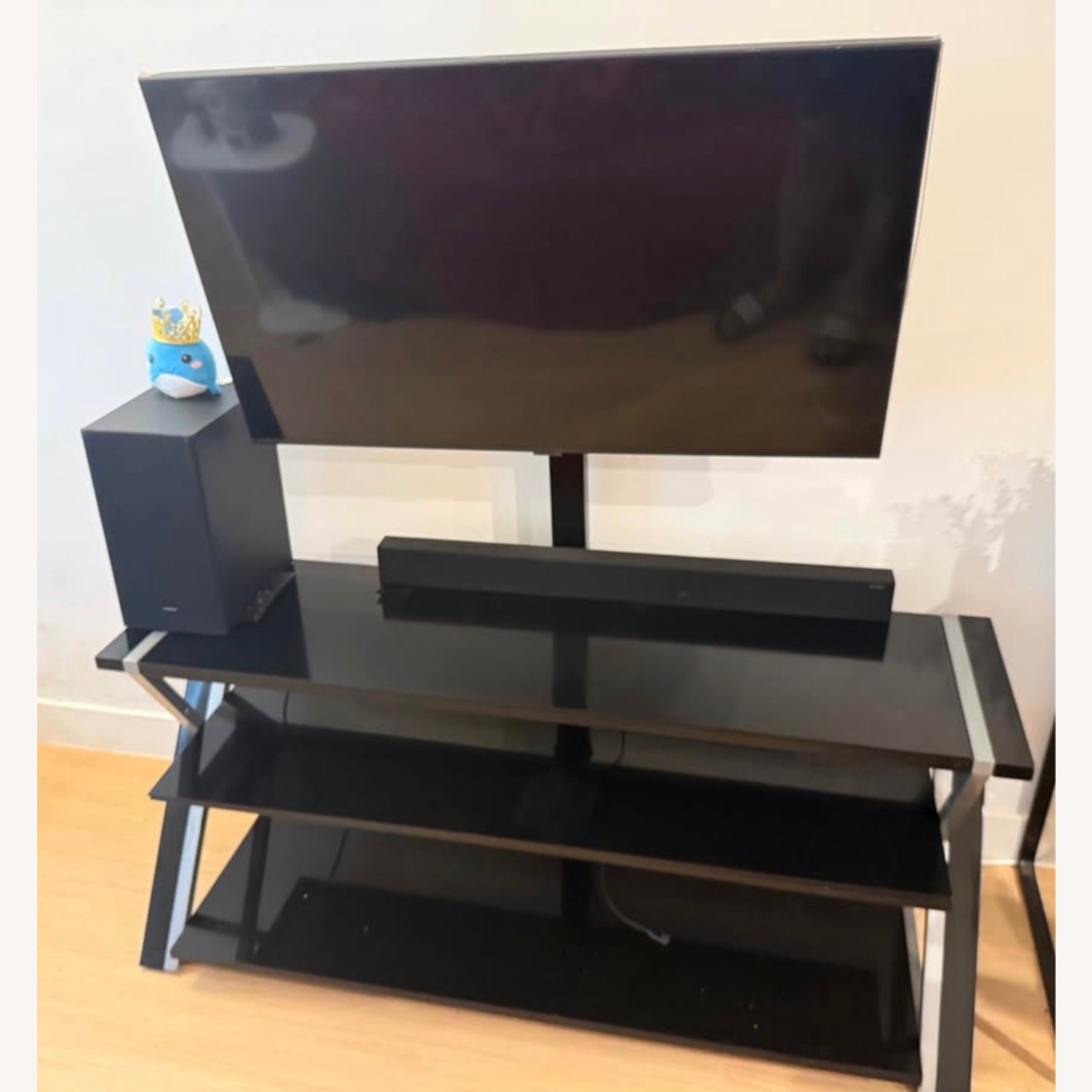 Ikram Design Black Glass TV stand  - image-1