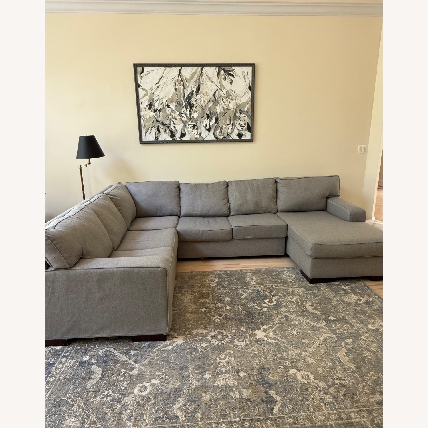 Ashley Furniture Ashlor Nuvella 4-Piece Sectional with Chaise - image-1