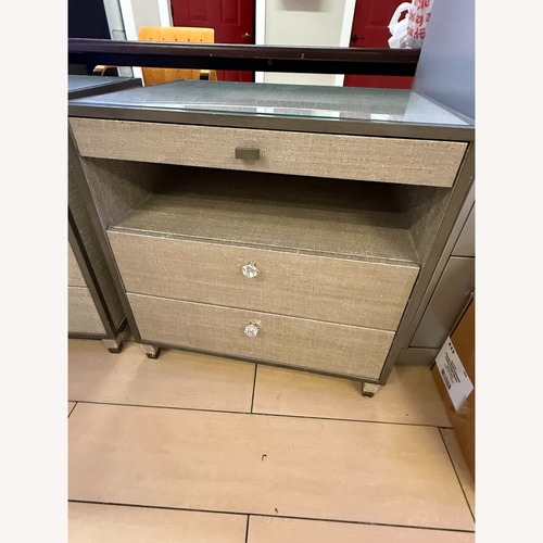 Used Global Views Ann Gish Light Gray Wood Nightstands for sale on AptDeco