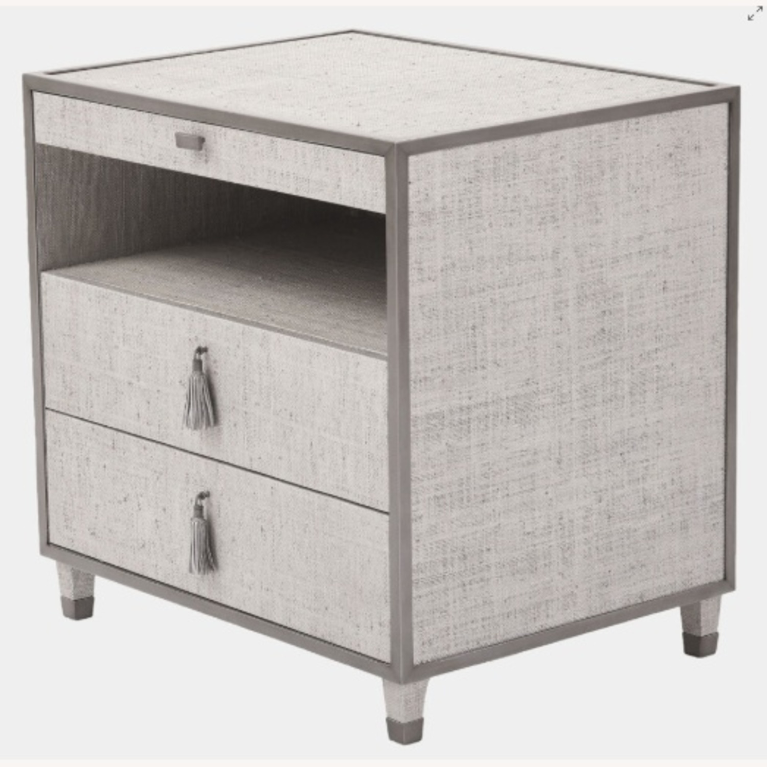 Global Views Ann Gish Light Gray Wood Nightstands - image-8
