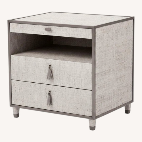 Used Global Views Ann Gish Light Gray Wood Nightstands for sale on AptDeco