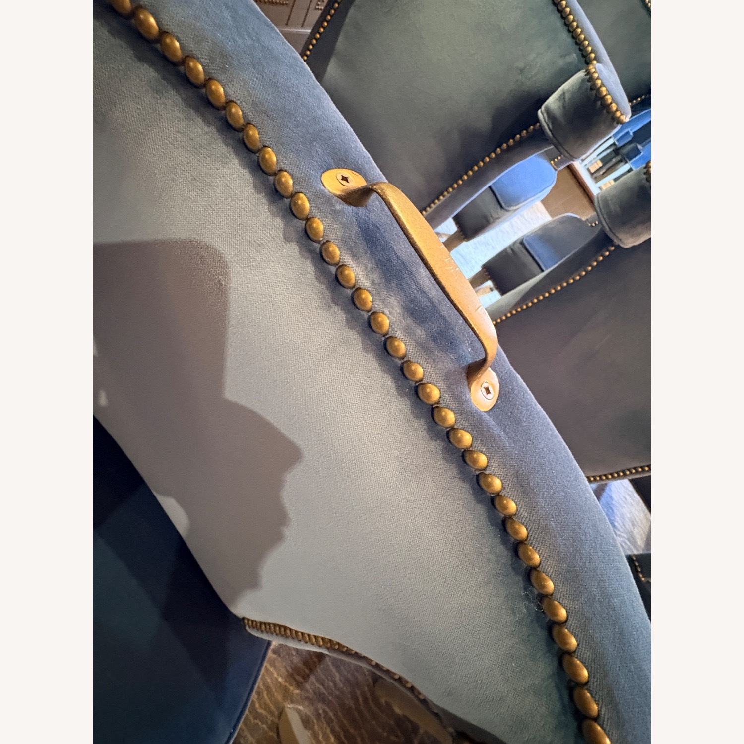 Ballard Designs Blue Dining Chairs - image-5