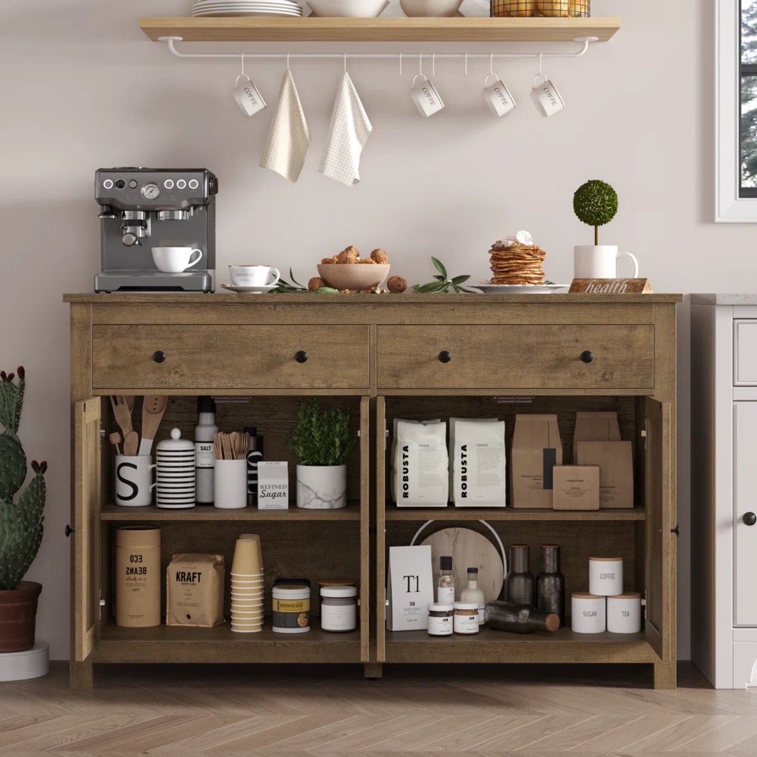 Wayfair Laurel Foundry Light Brown Wood Sideboard - image-4