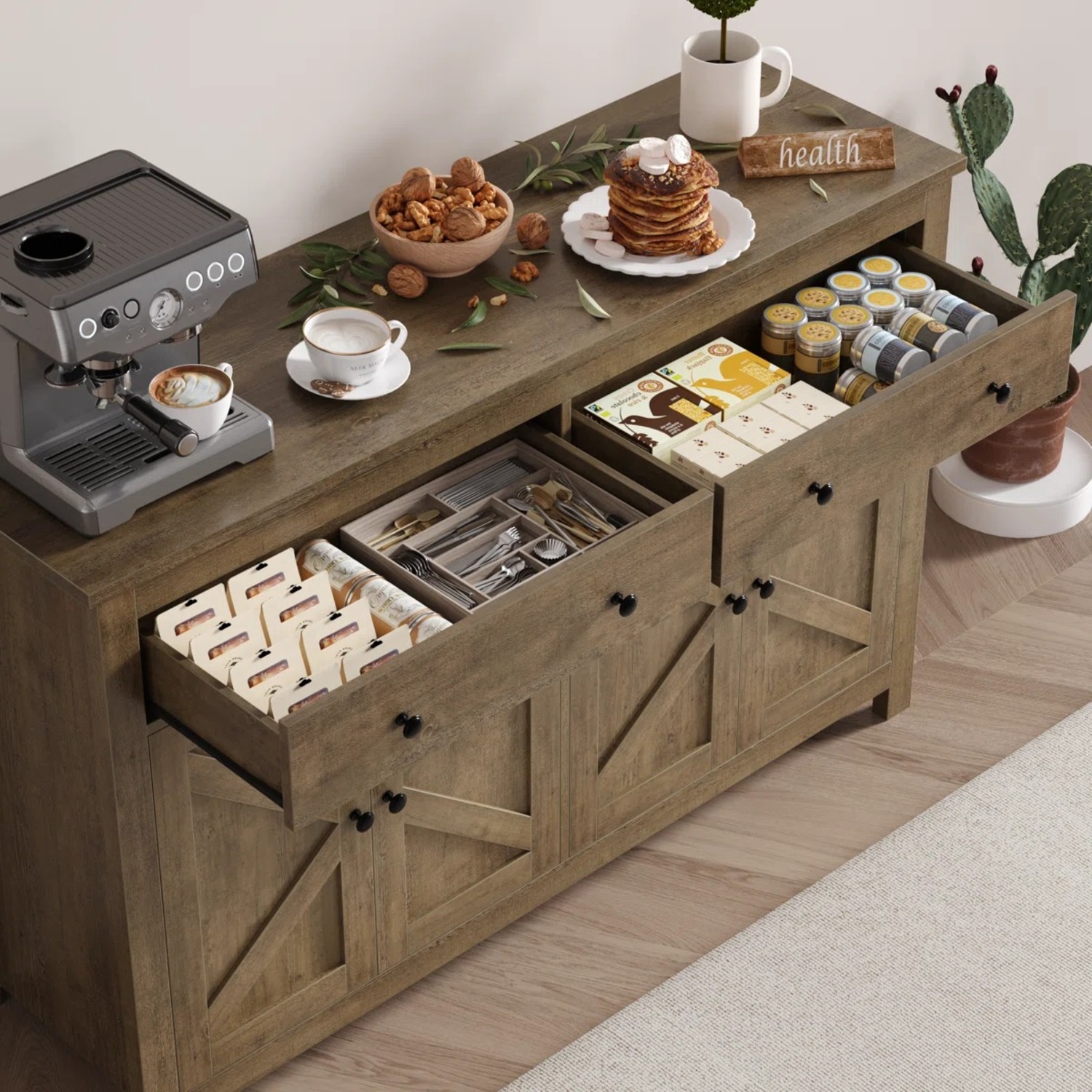 Wayfair Laurel Foundry Light Brown Wood Sideboard - image-3