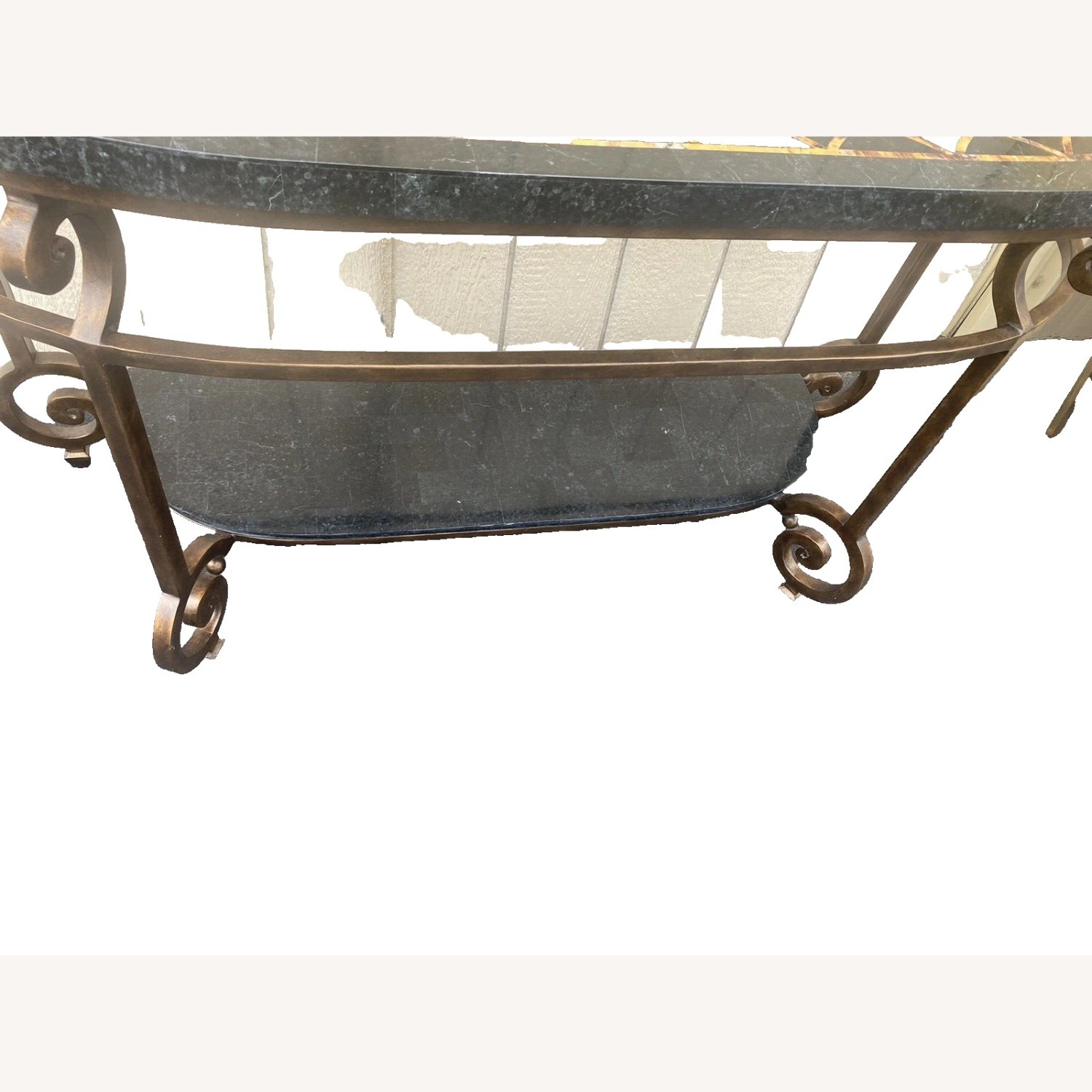 Marble Top Console Table Stand Sideboard Server - image-6