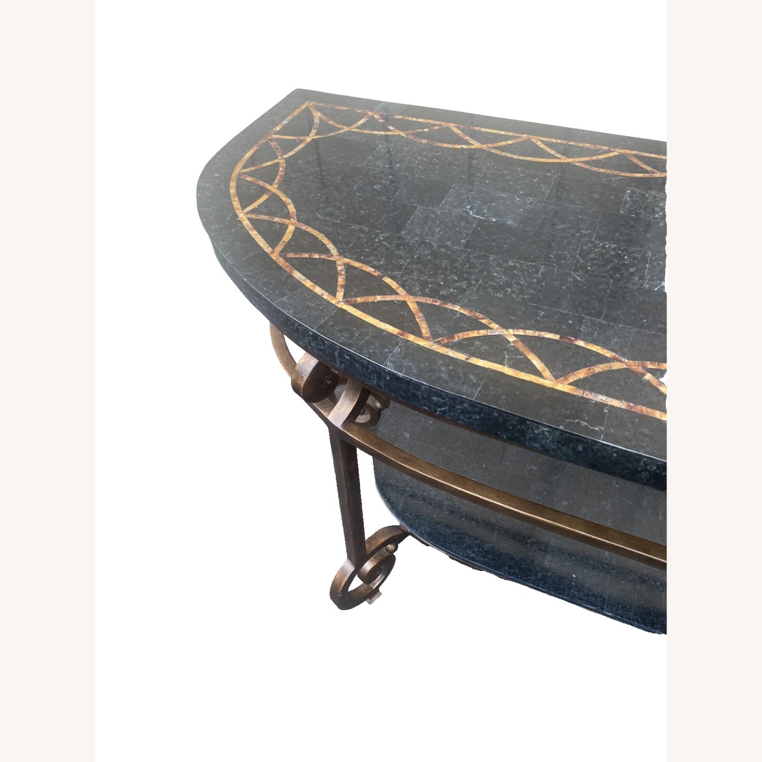  Marble Top Console Table Stand Sideboard Server - image-2