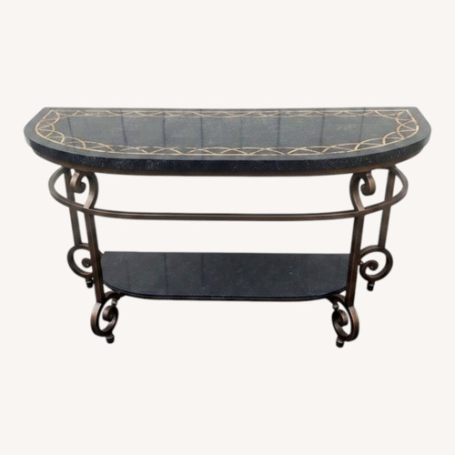 Used  Marble Top Console Table Stand Sideboard Server for sale on AptDeco