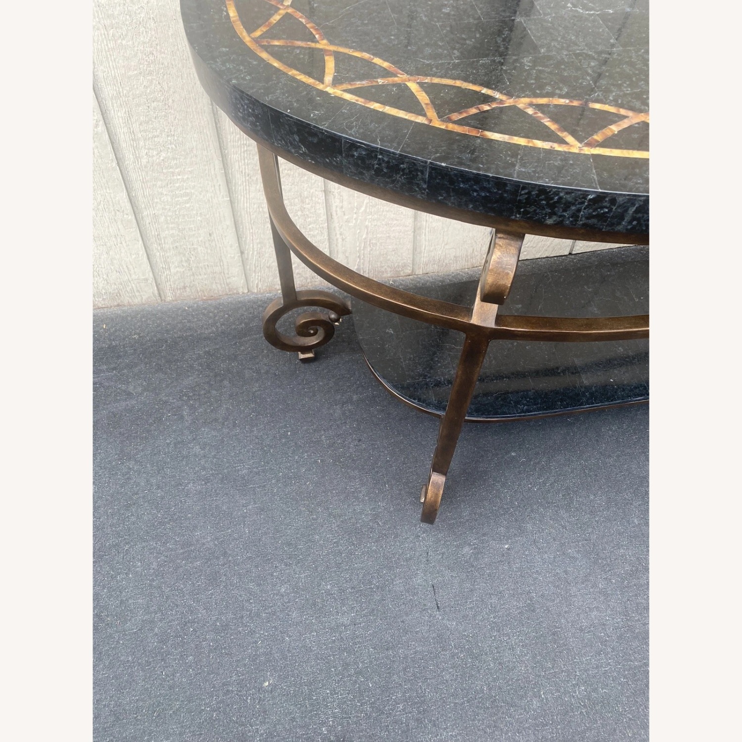  Marble Top Console Table Stand Sideboard Server - image-7