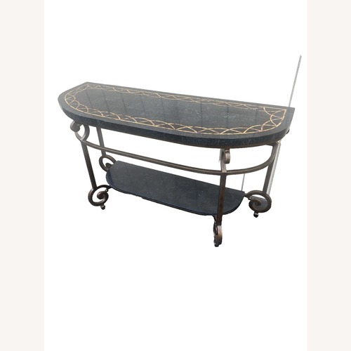 Used  Marble Top Console Table Stand Sideboard Server for sale on AptDeco